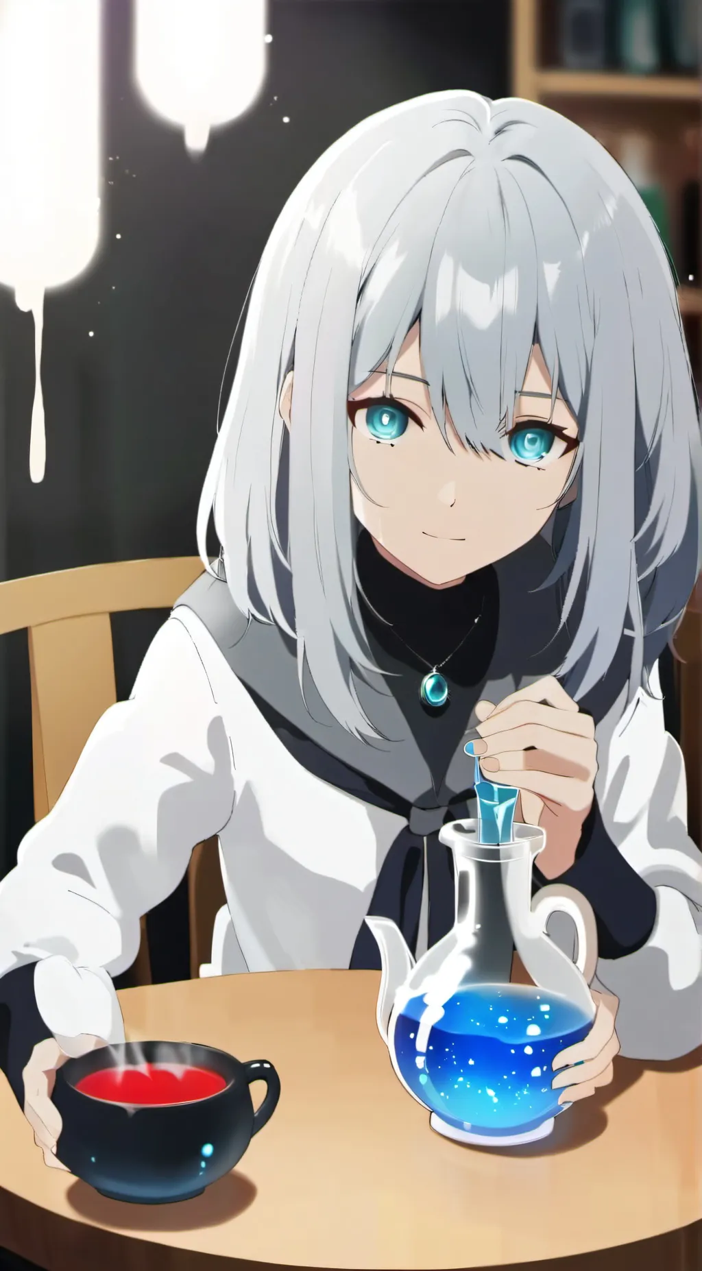 ai character: Cherry background