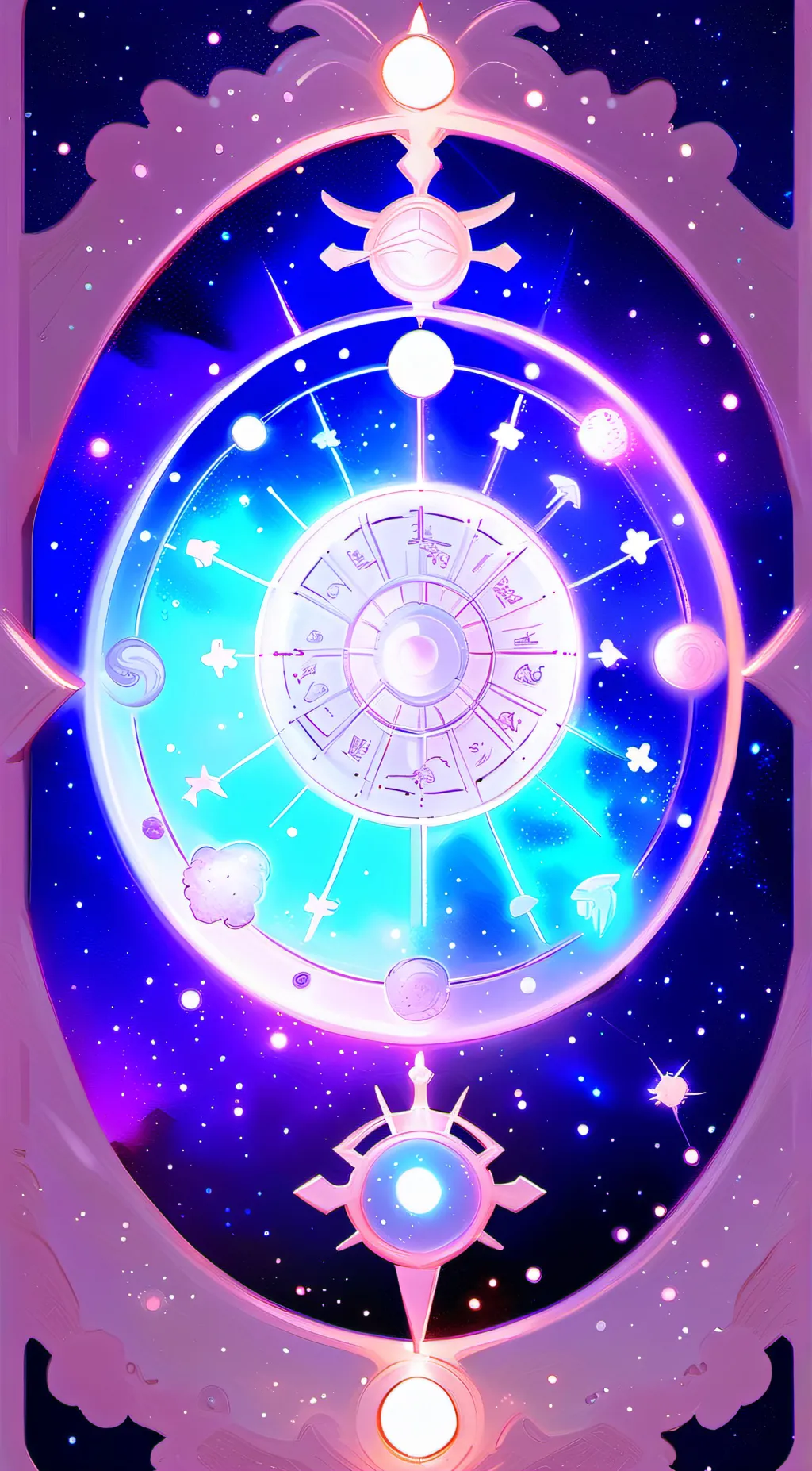 ai character: zodiac signs  background