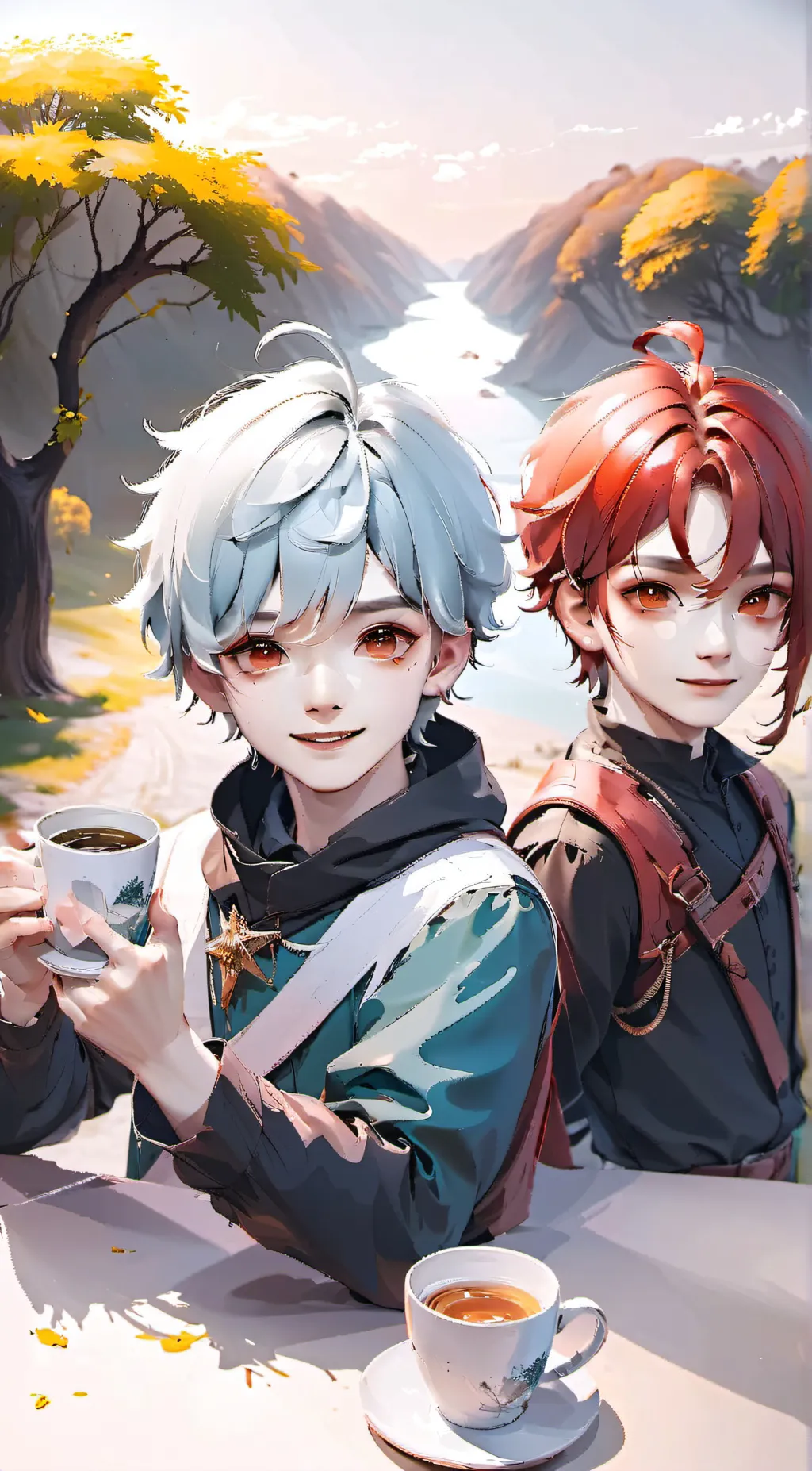 ai character: the cup head show background