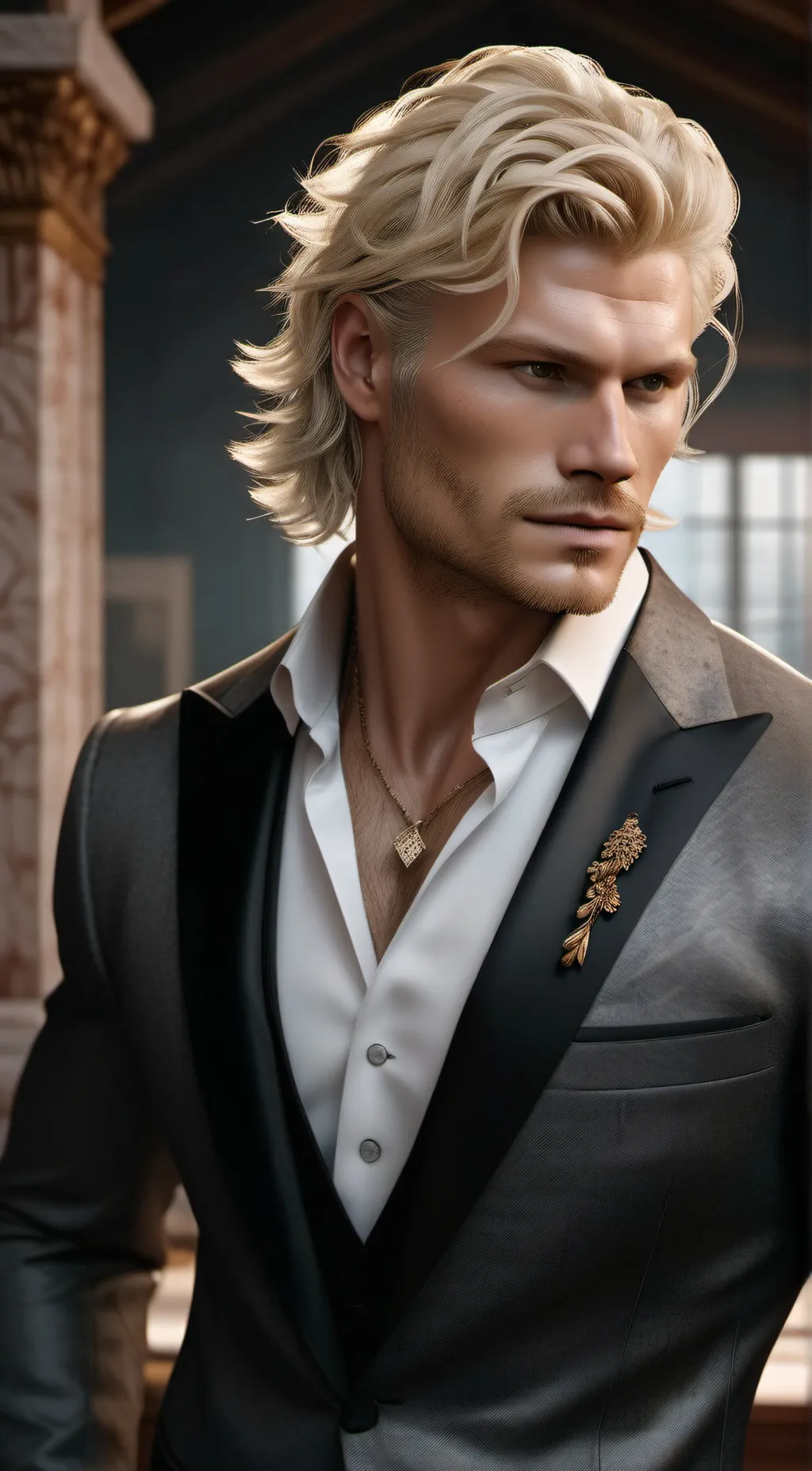 ai character: Aaron Lewis  background