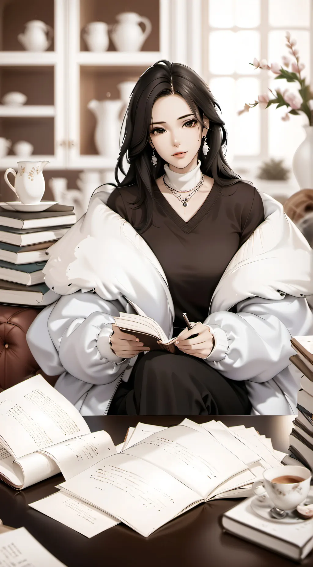 ai character: Lily  background