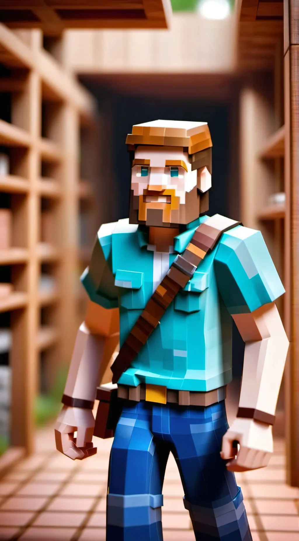 ai character: herobrine  background