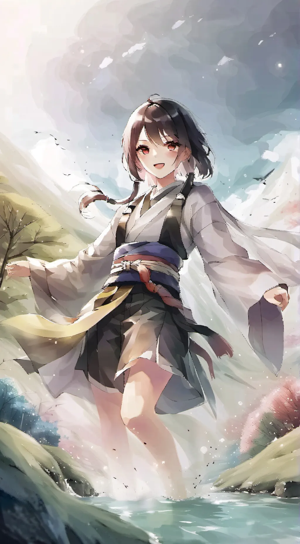 ai character: Demon slayer background