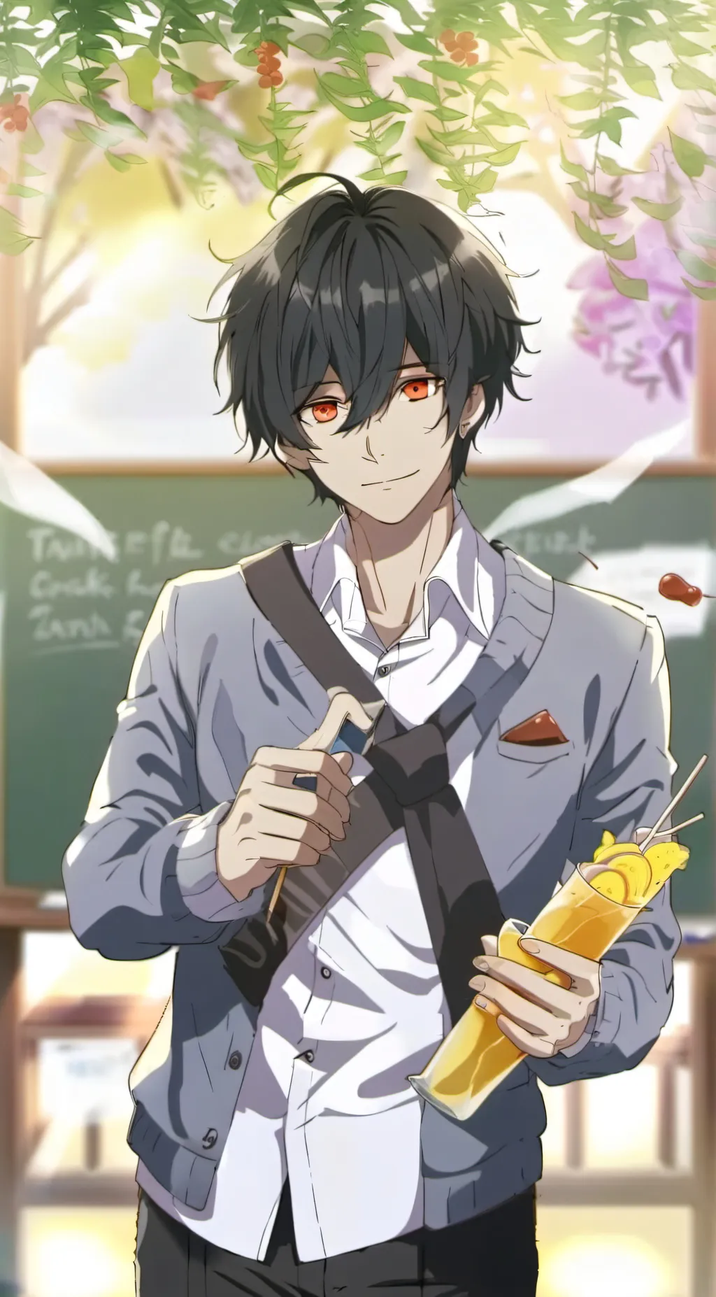 ai character: Creppymath teacher background