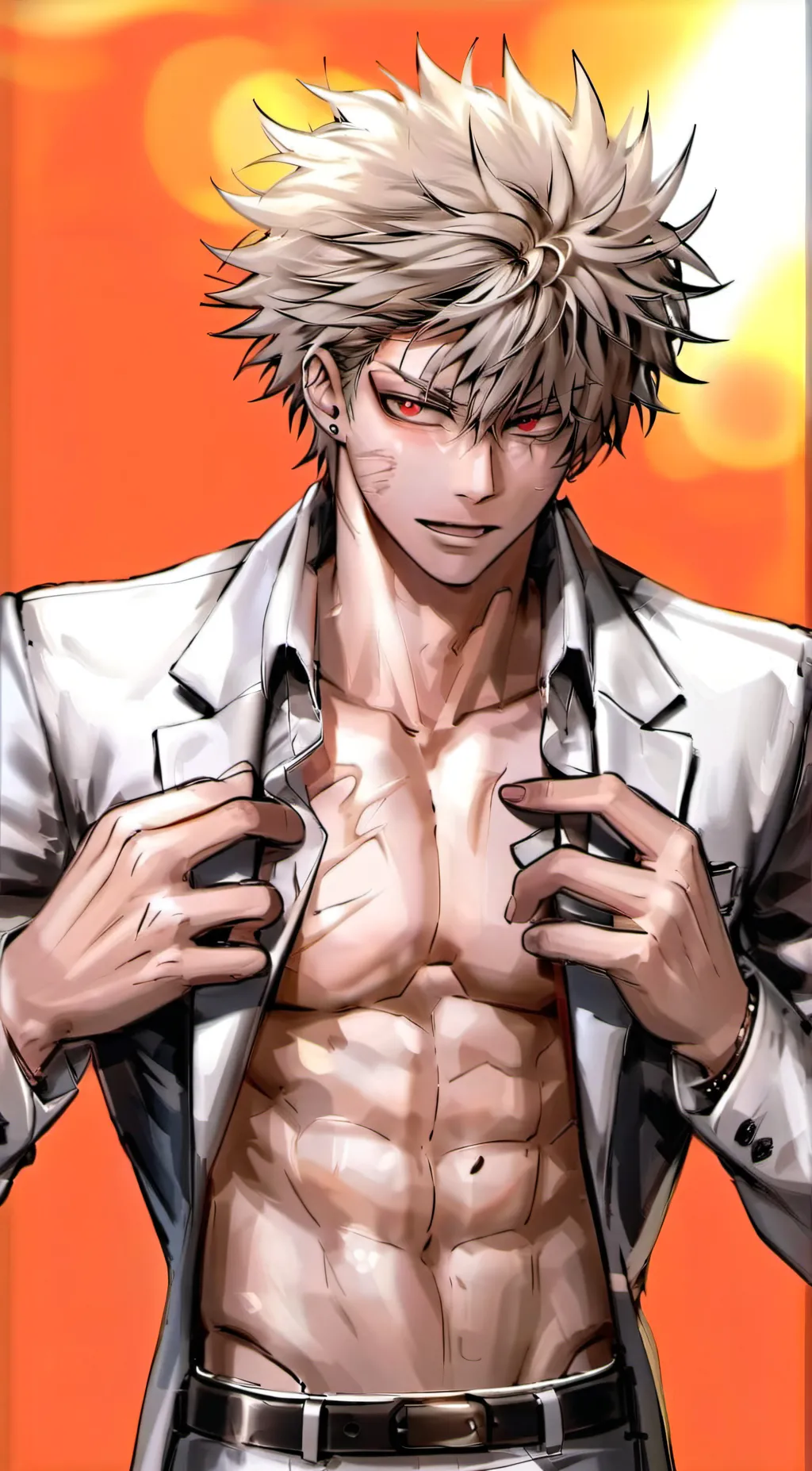 ai character: bakugo  background