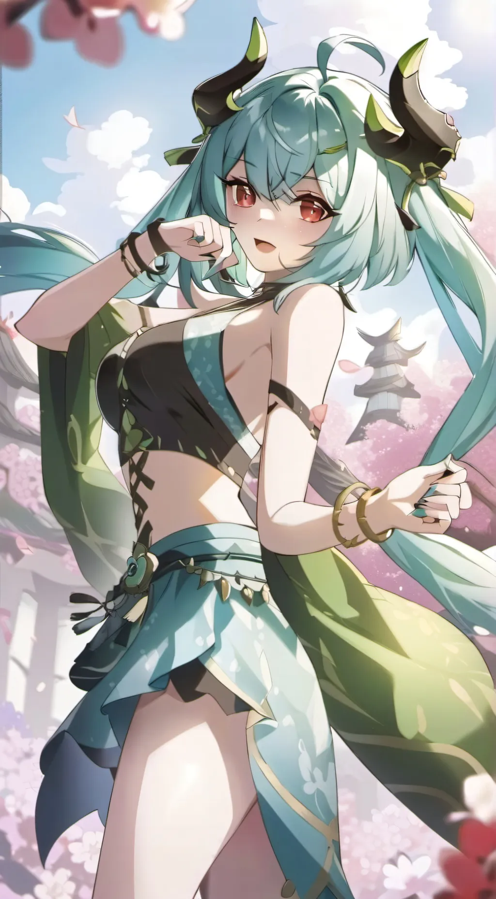 ai character: Rayquaza background