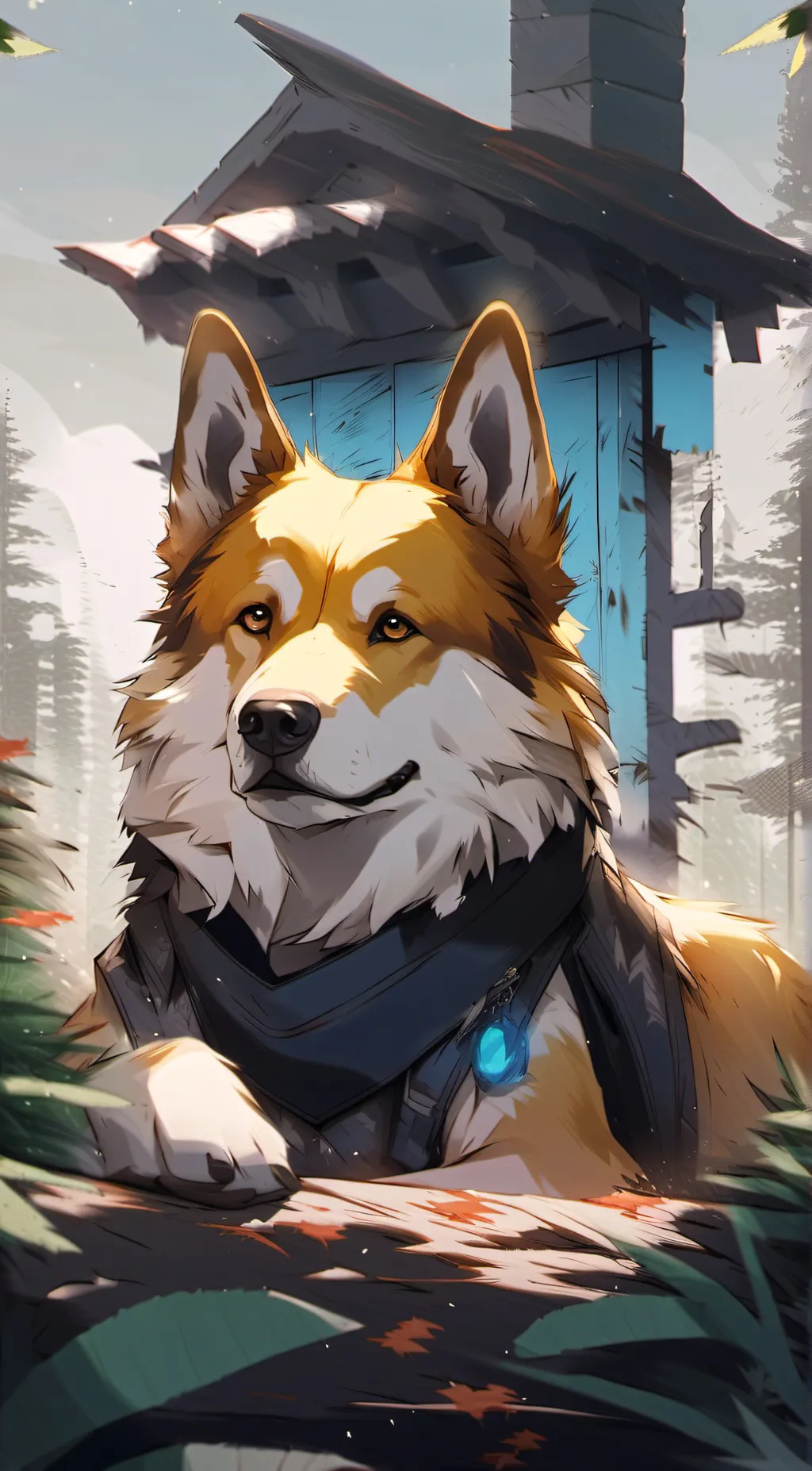 ai character: doggy background
