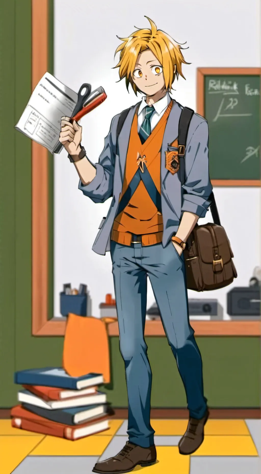 ai character: MHA- Class 1A background