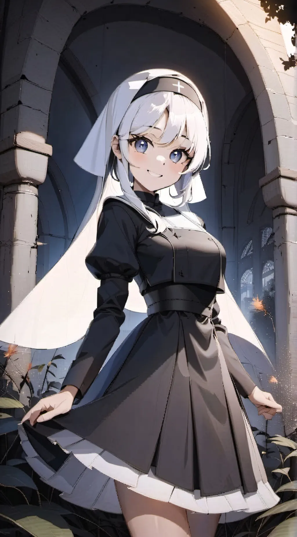 ai character: Winter  background