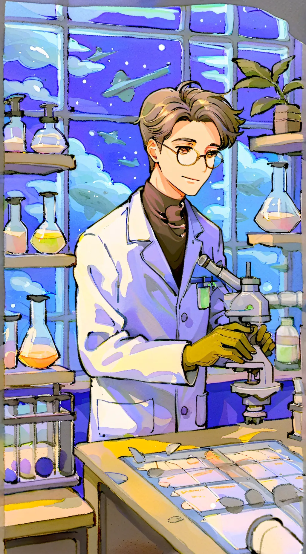 ai character: scientist background