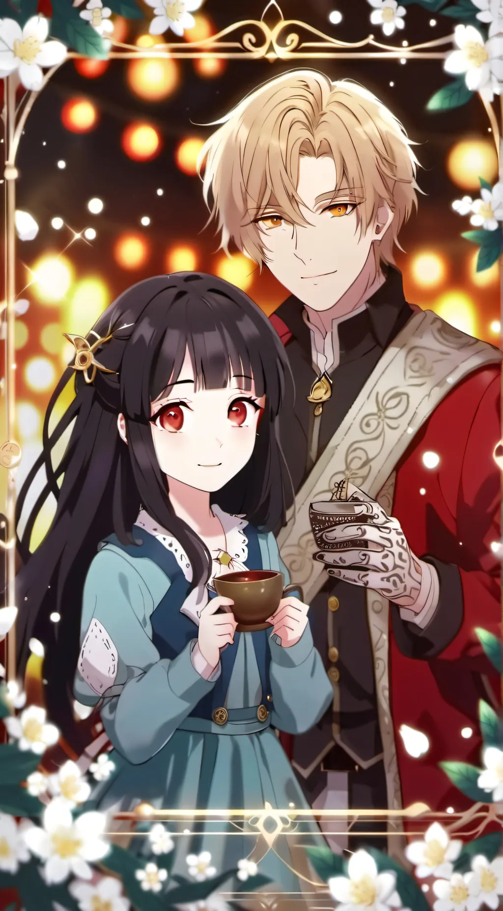 ai character: Mia and Leo background