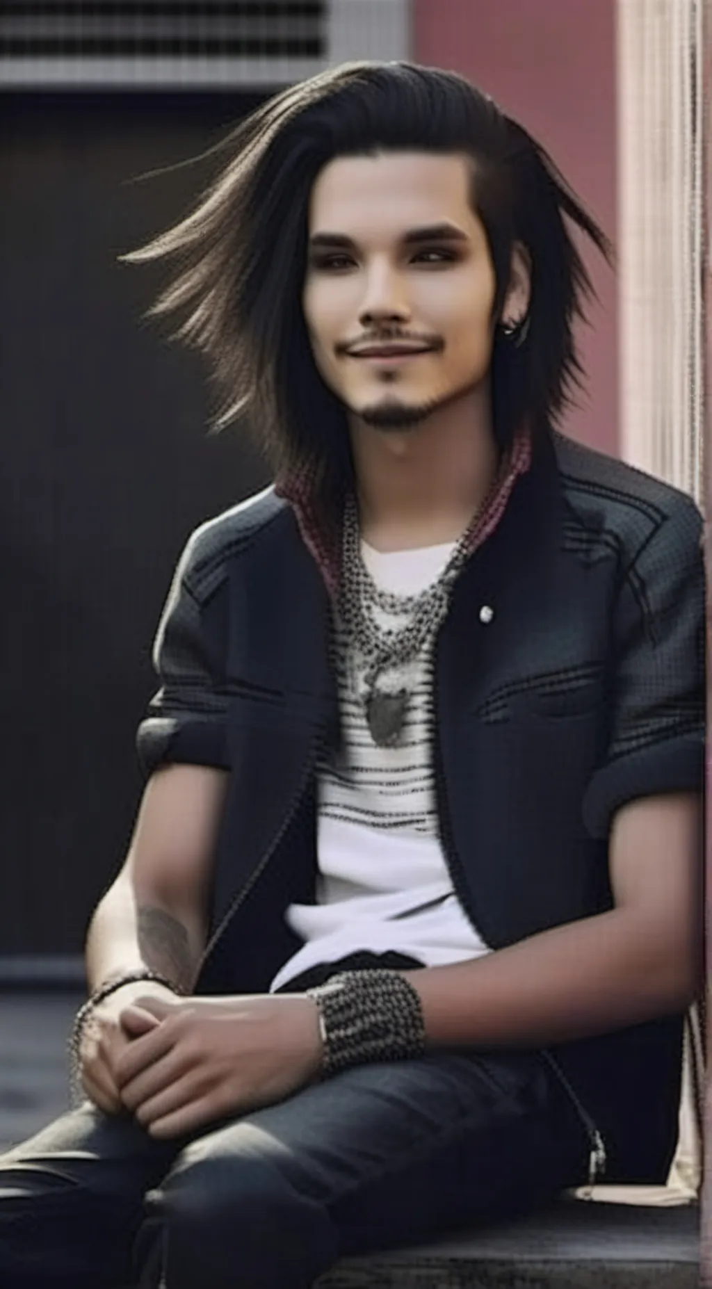 ai character: bill kaulitz tokio background