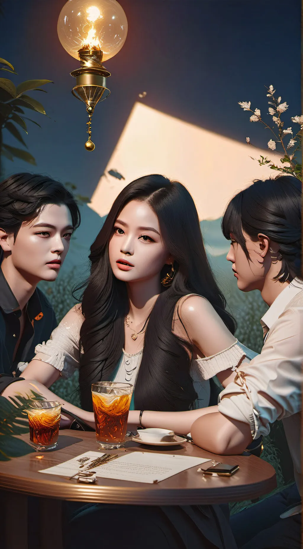 ai character: Jennie  background