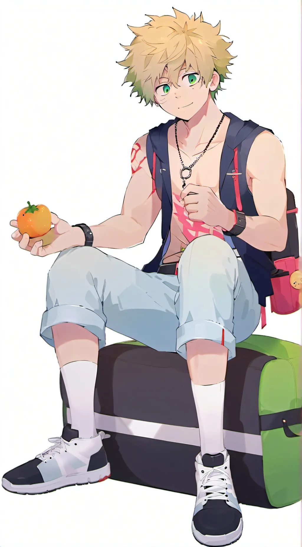 ai character: Katsuki Bakugou  background