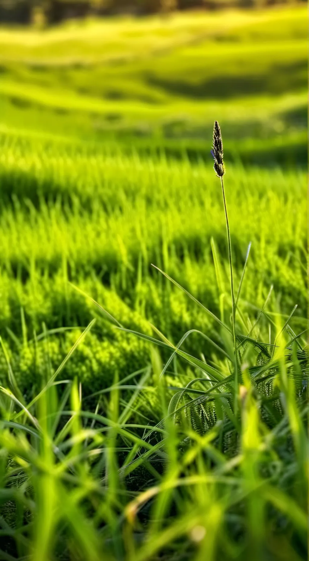 ai character: Grassy background