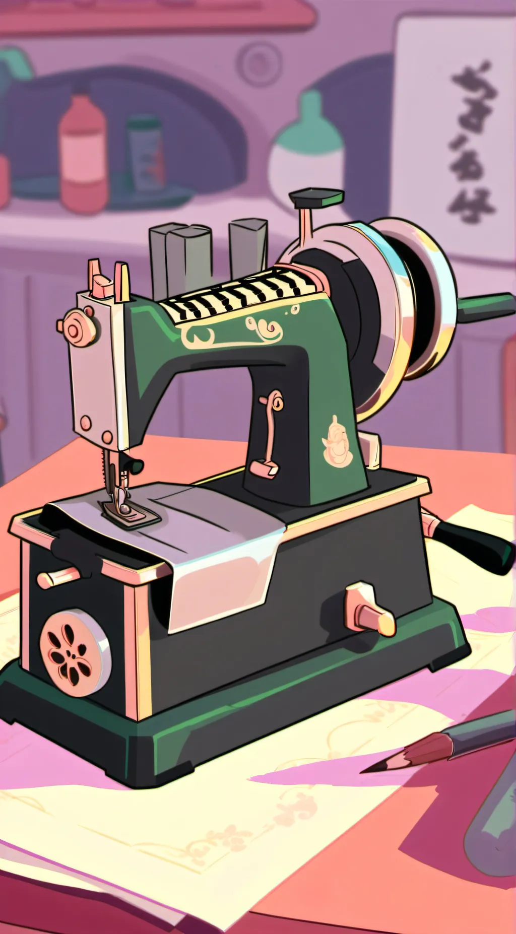 ai character: WordGirl background