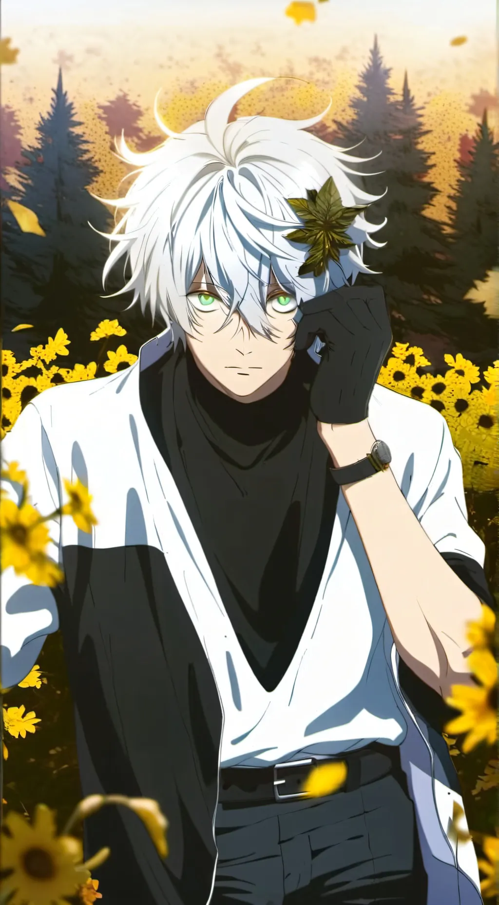 ai character: Damon  background