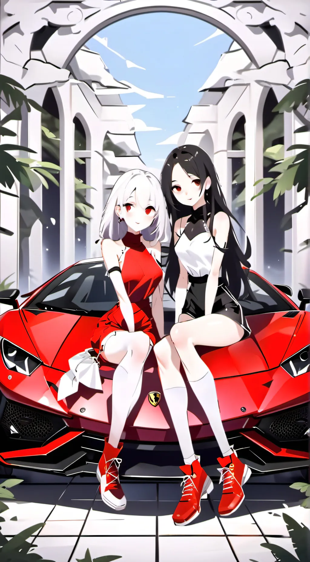 ai character: Amy and Sarah background