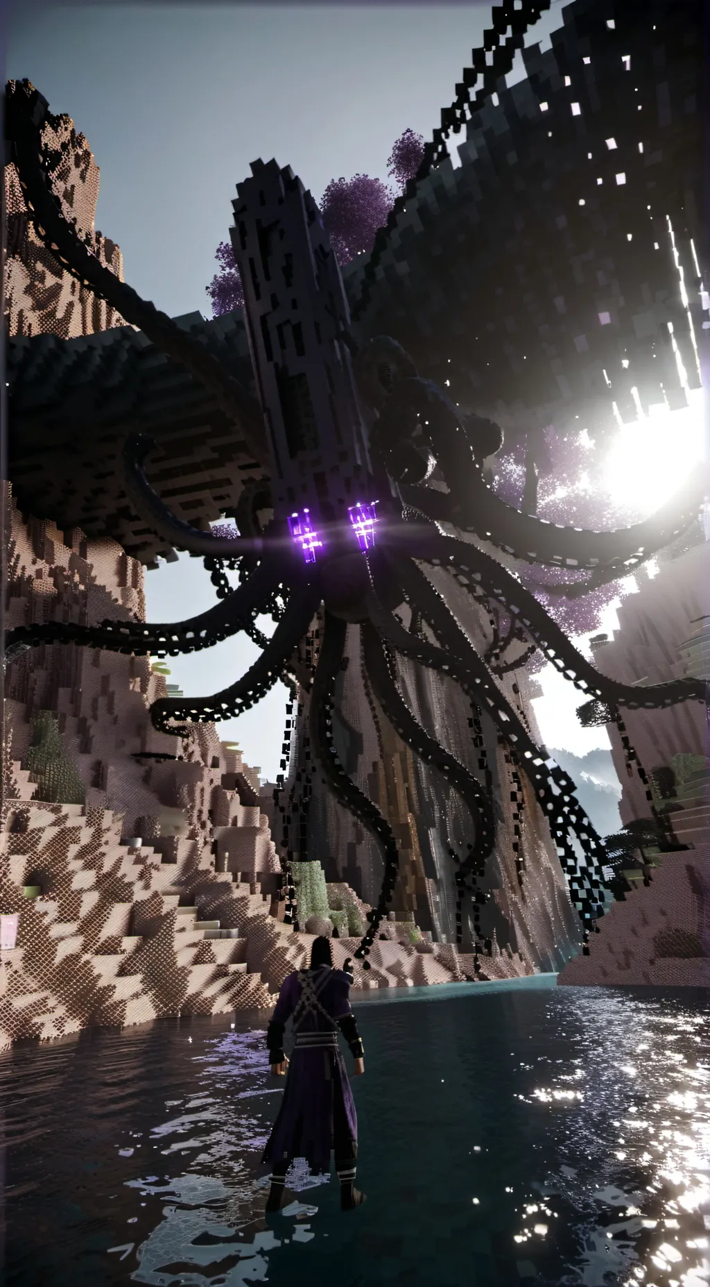 ai character: Wither storm background