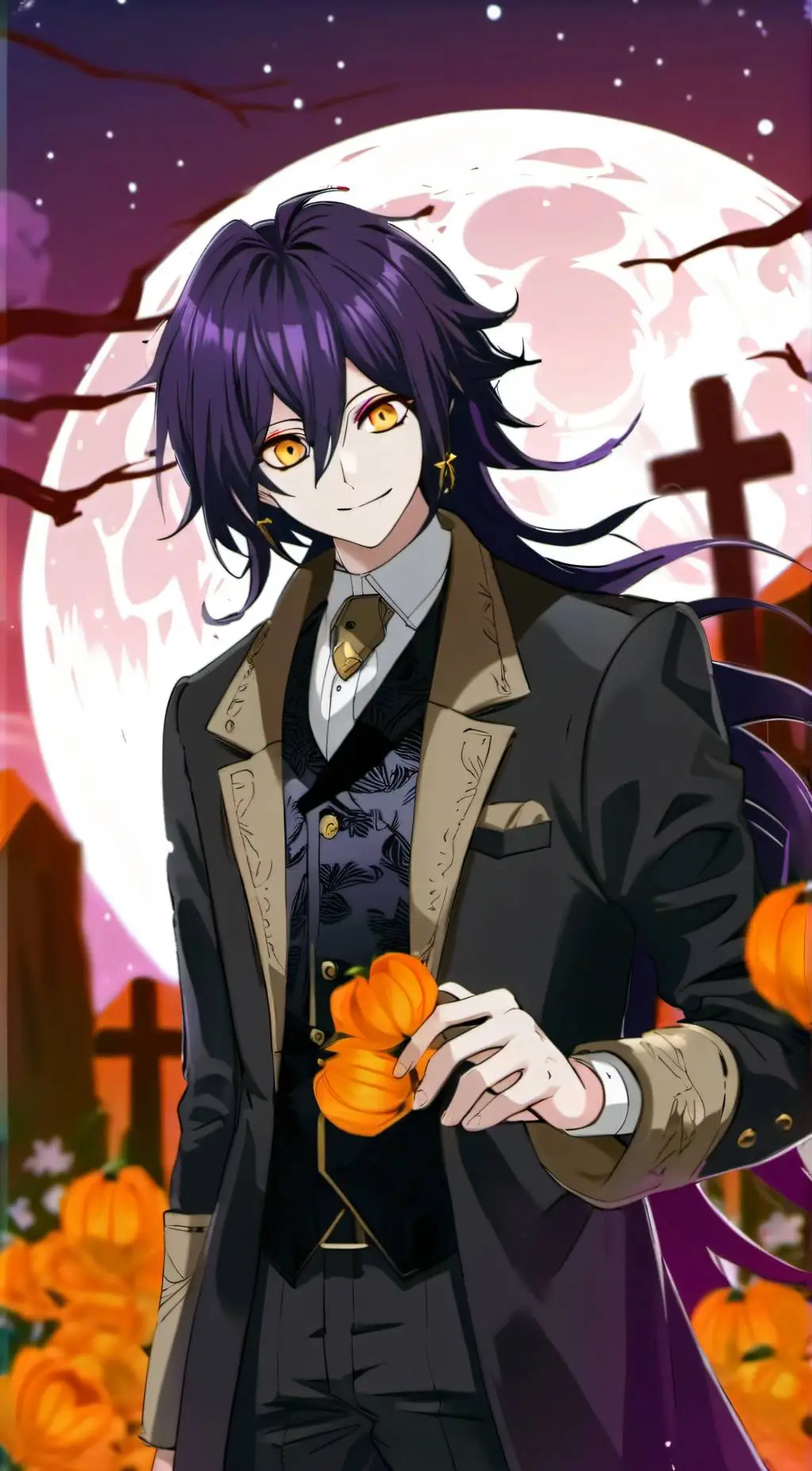 ai character: Halloween kokochi background