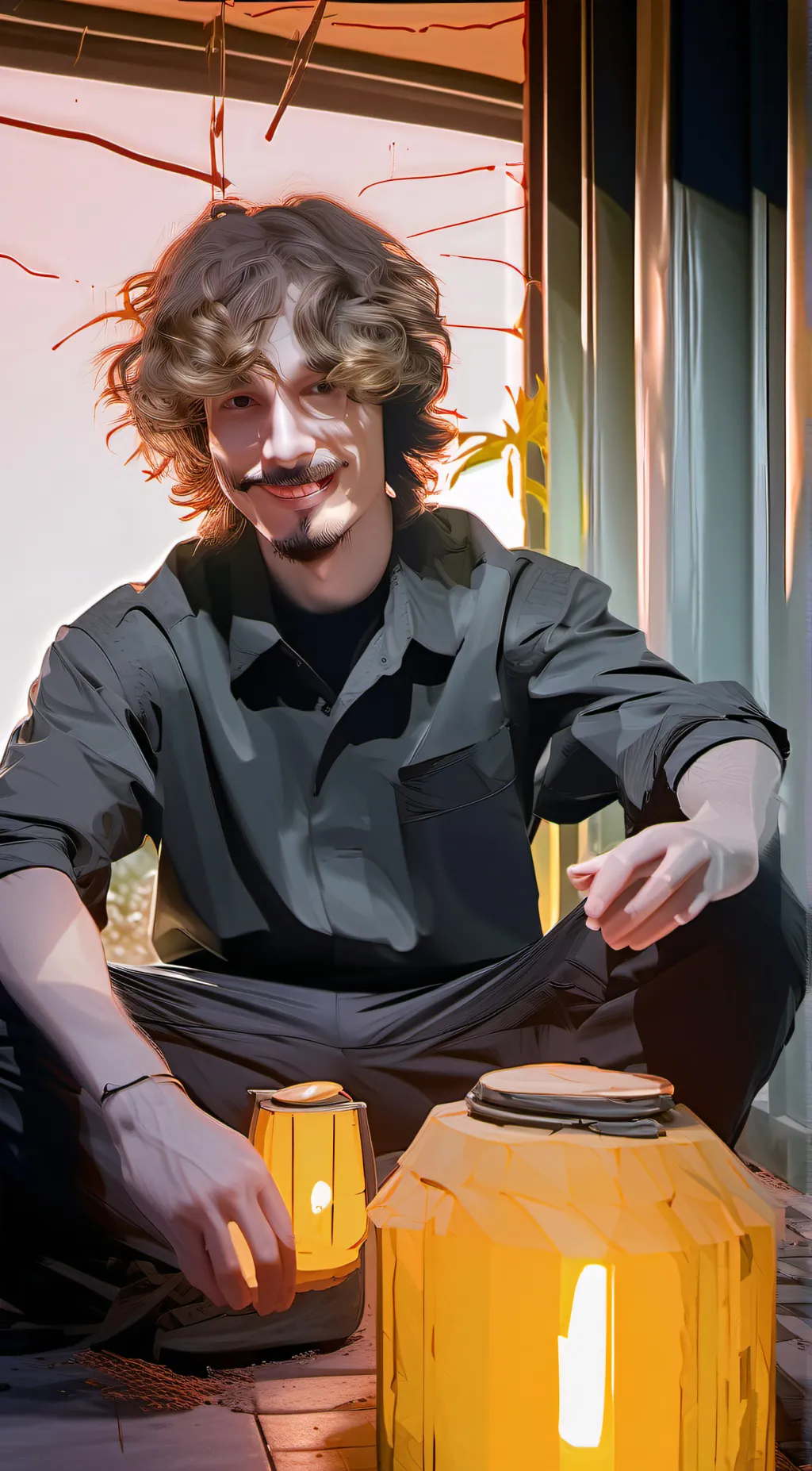 ai character: ian GAMER ju. background