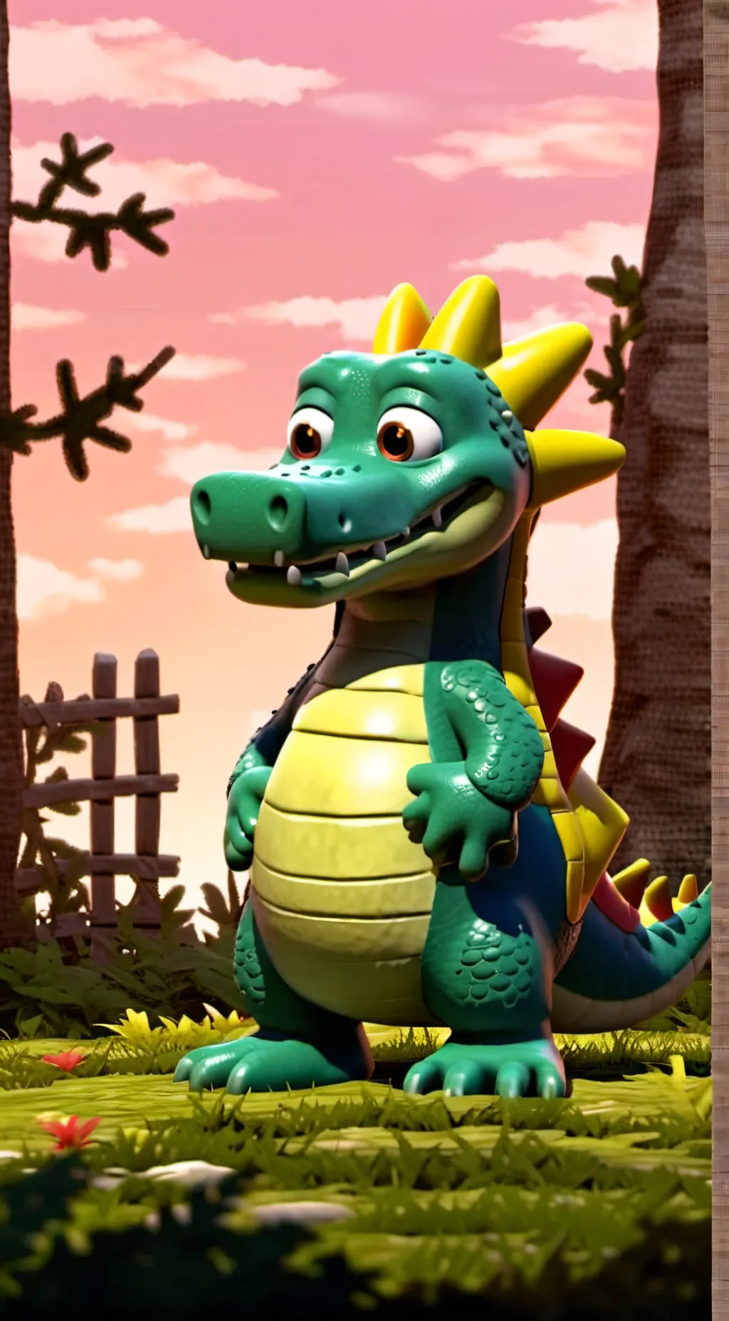 ai character: Gonzo Grumpguana  background