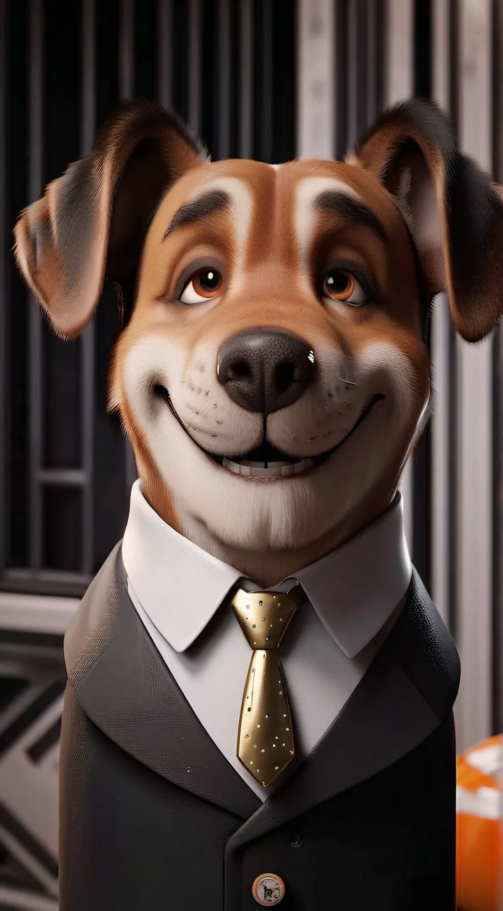 ai character: President dog background