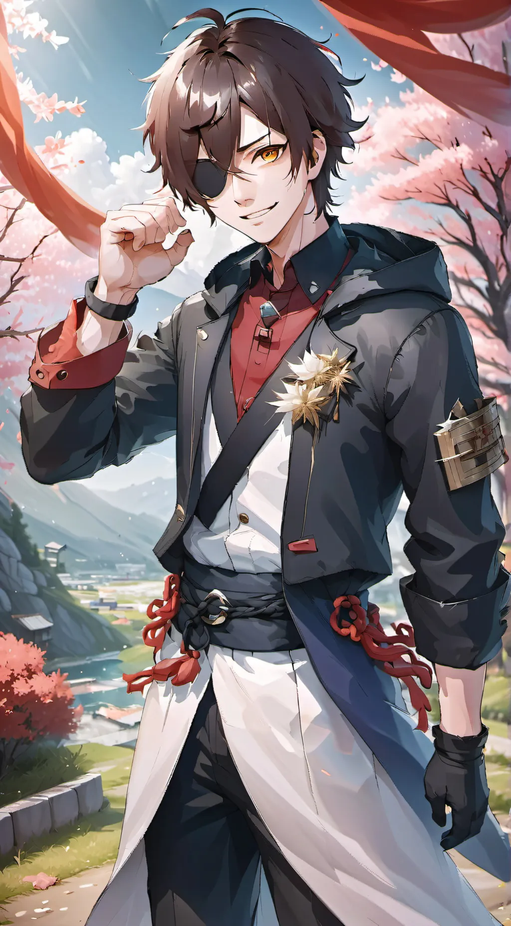 ai character: Hayato Sao  background