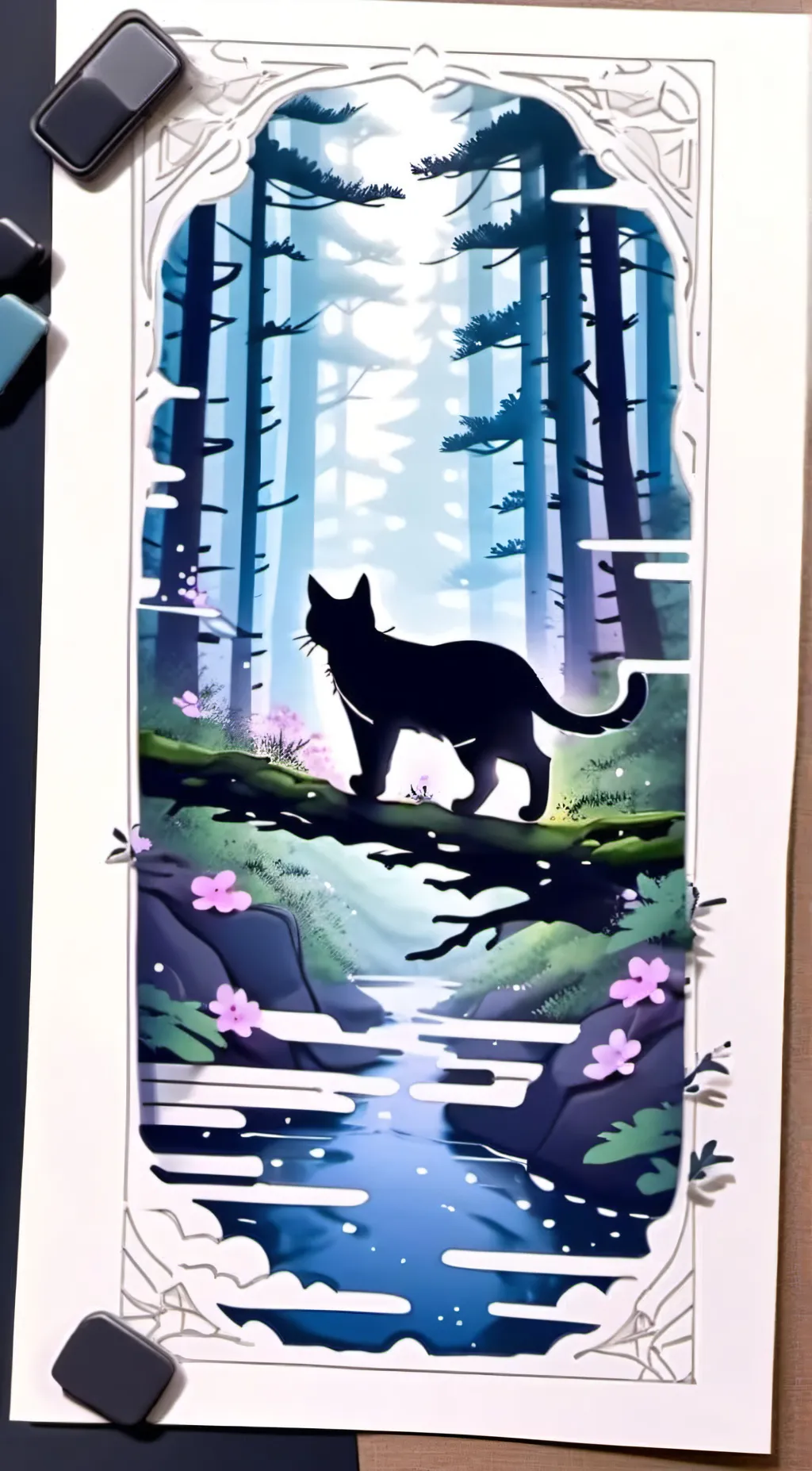 ai character: Cat background