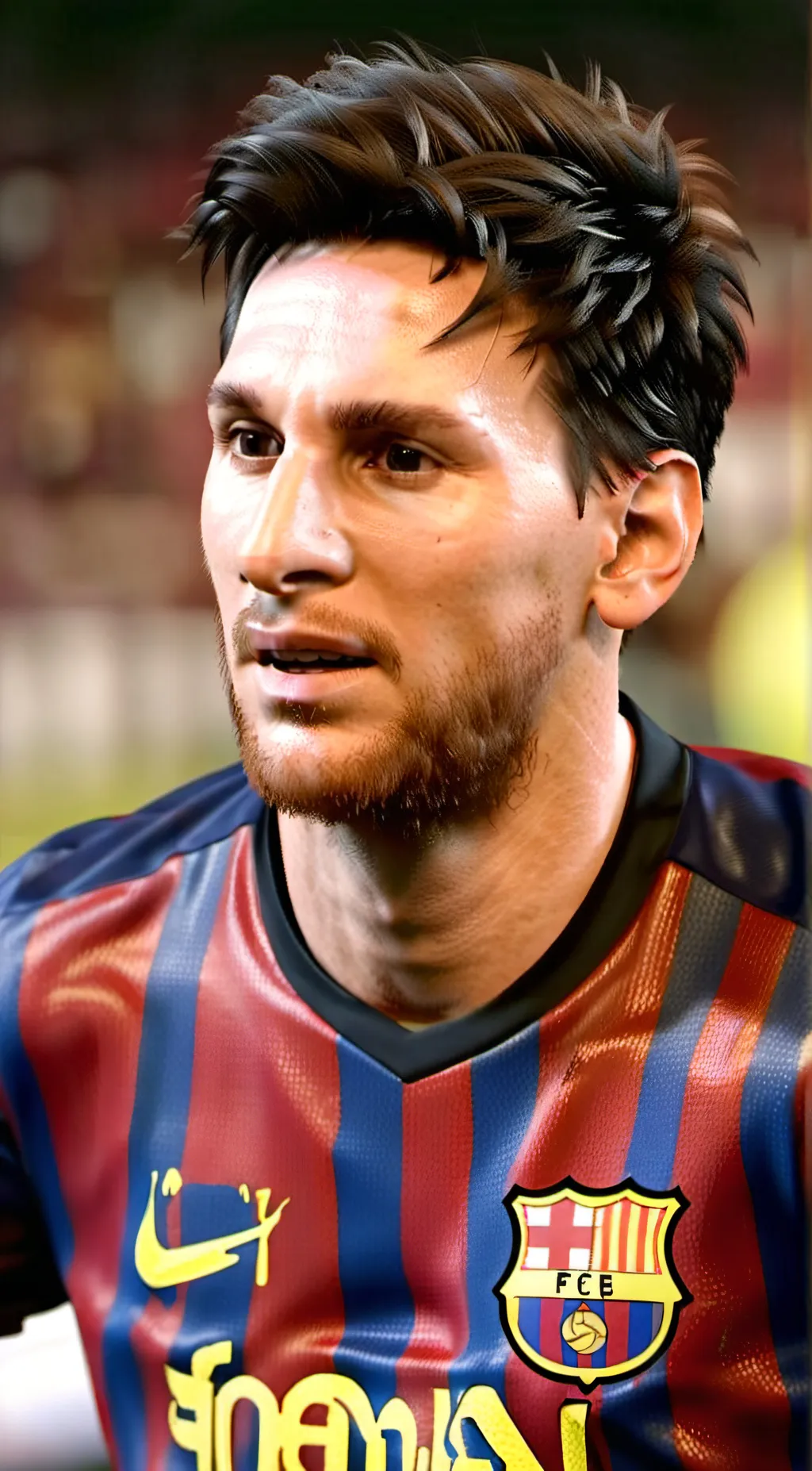 ai character: Lionel Messi background