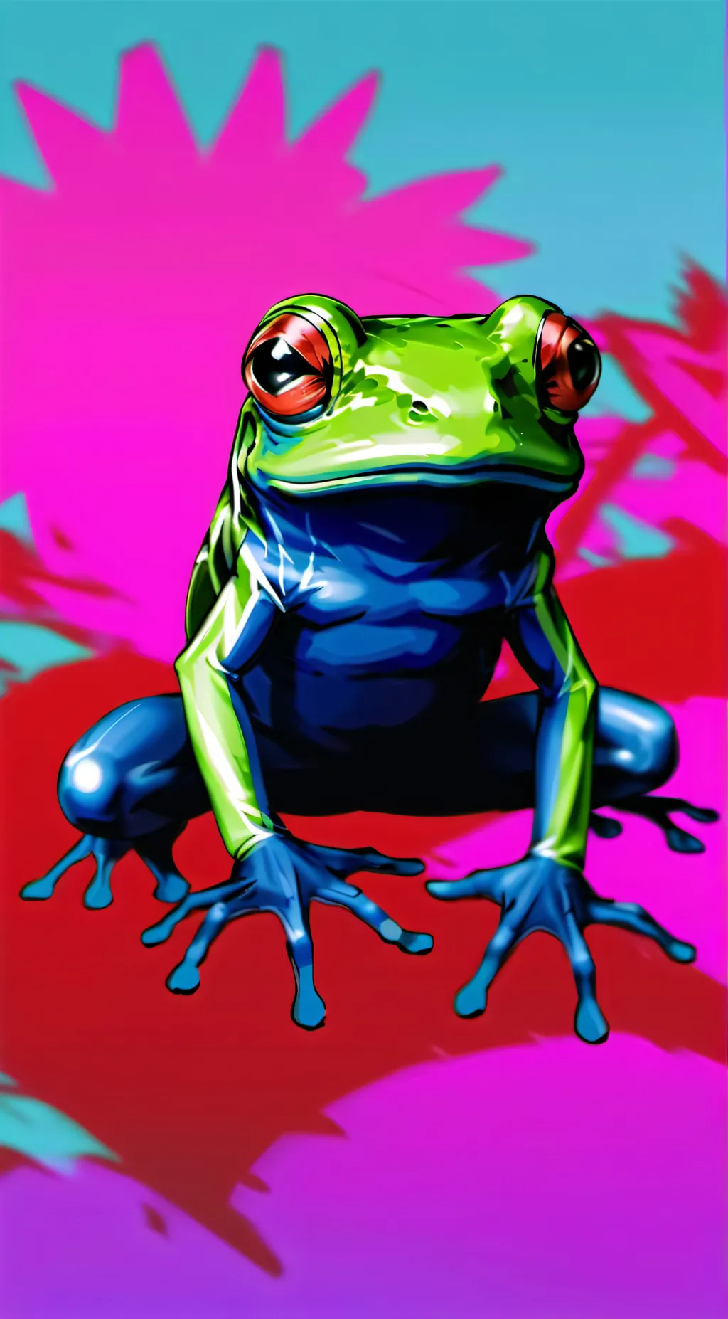 ai character: Bisexual frog background