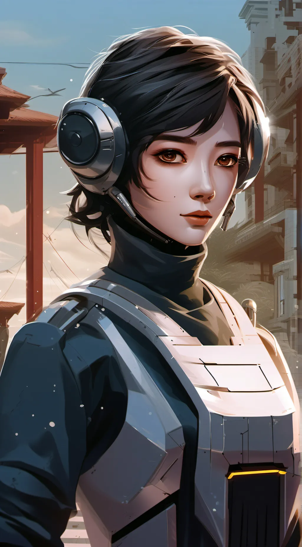 ai character: rose background