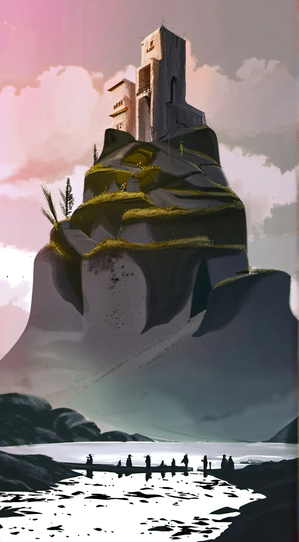 ai character: Cloudy background