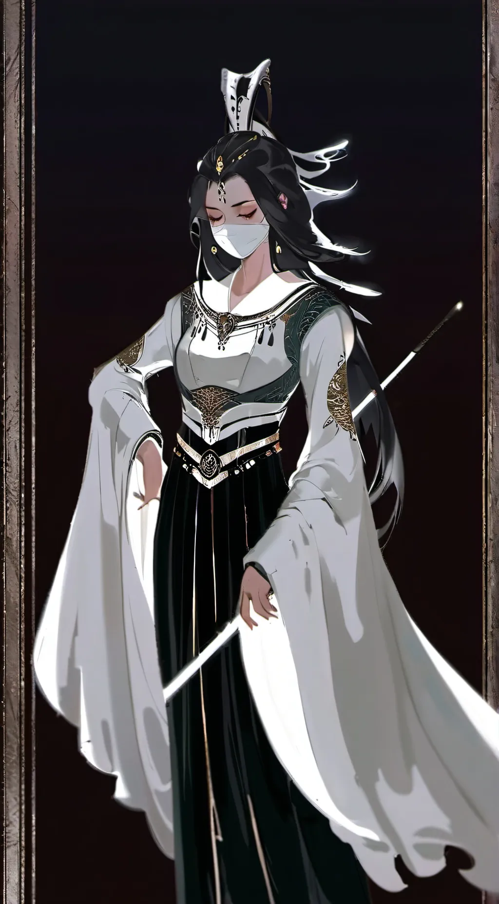 ai character: Miss circle  background