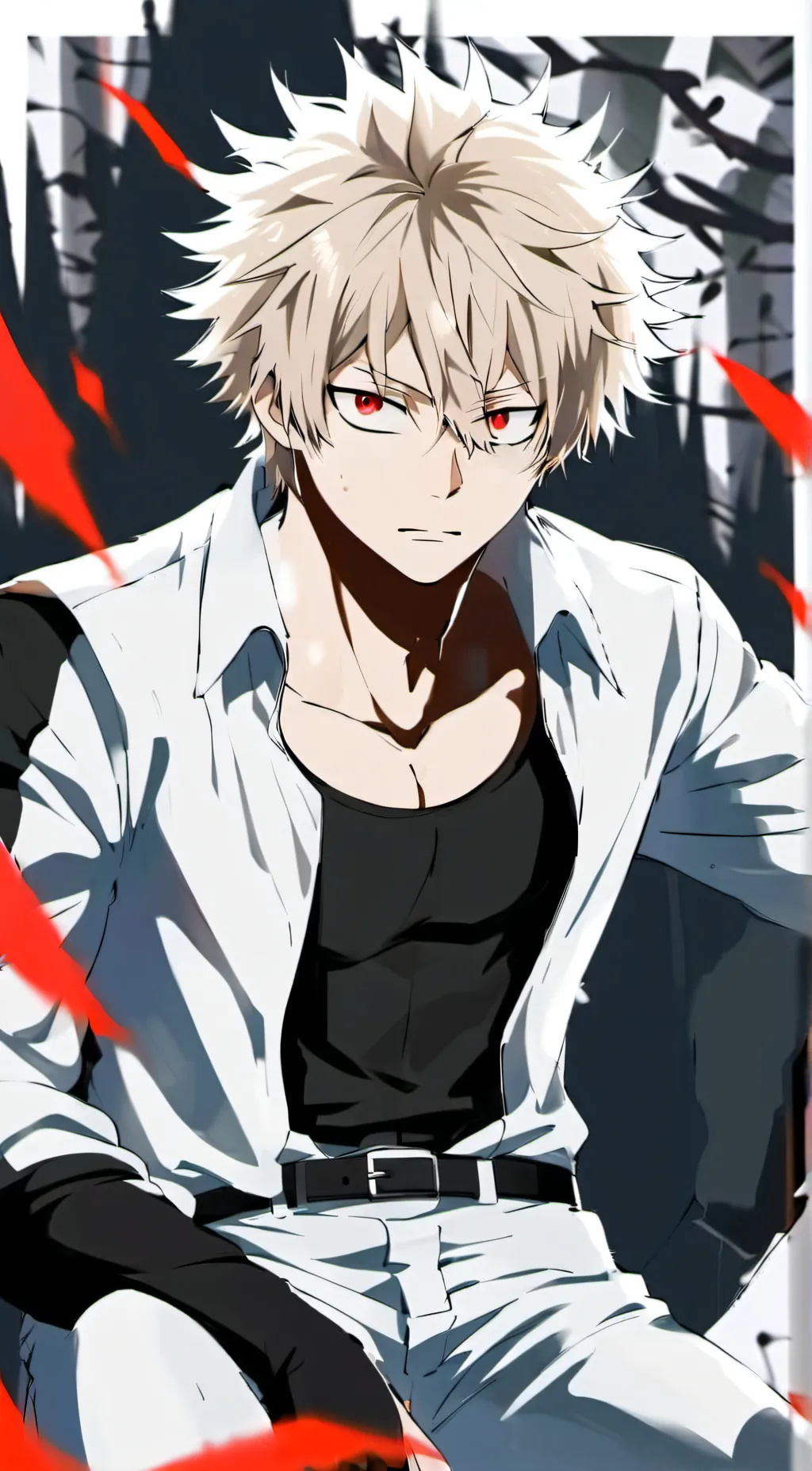 ai character: Katsuki Bakugo background