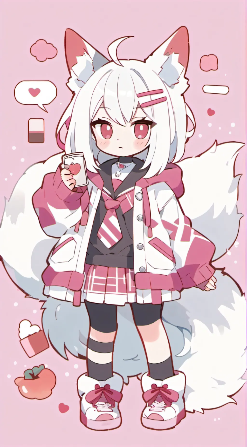 ai character: fuku  background