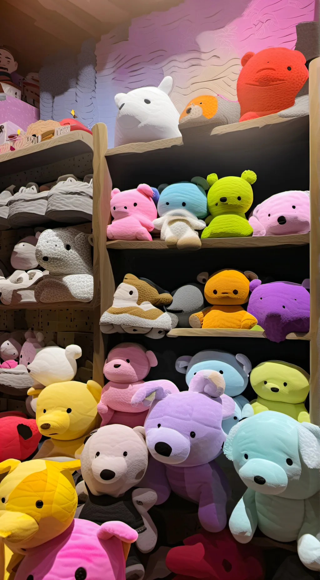 ai character: Toy shop background