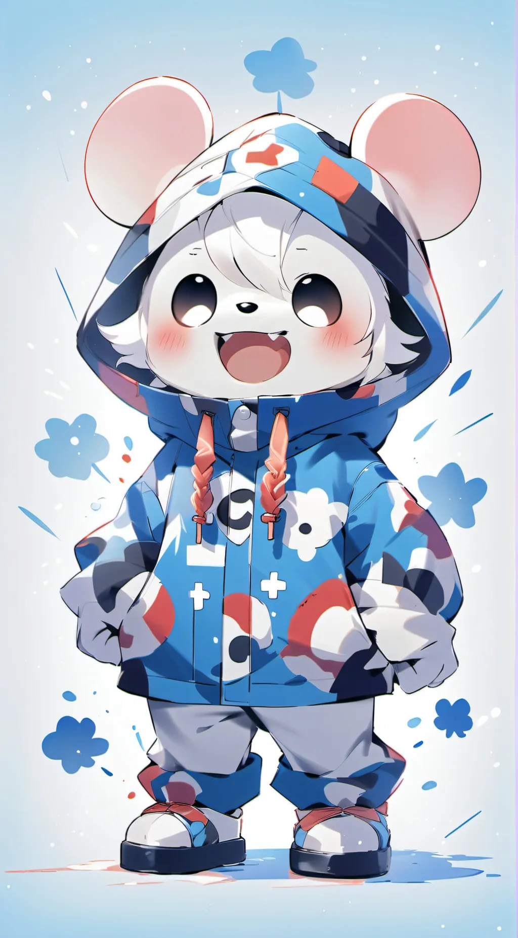 ai character: Ballet kitty background