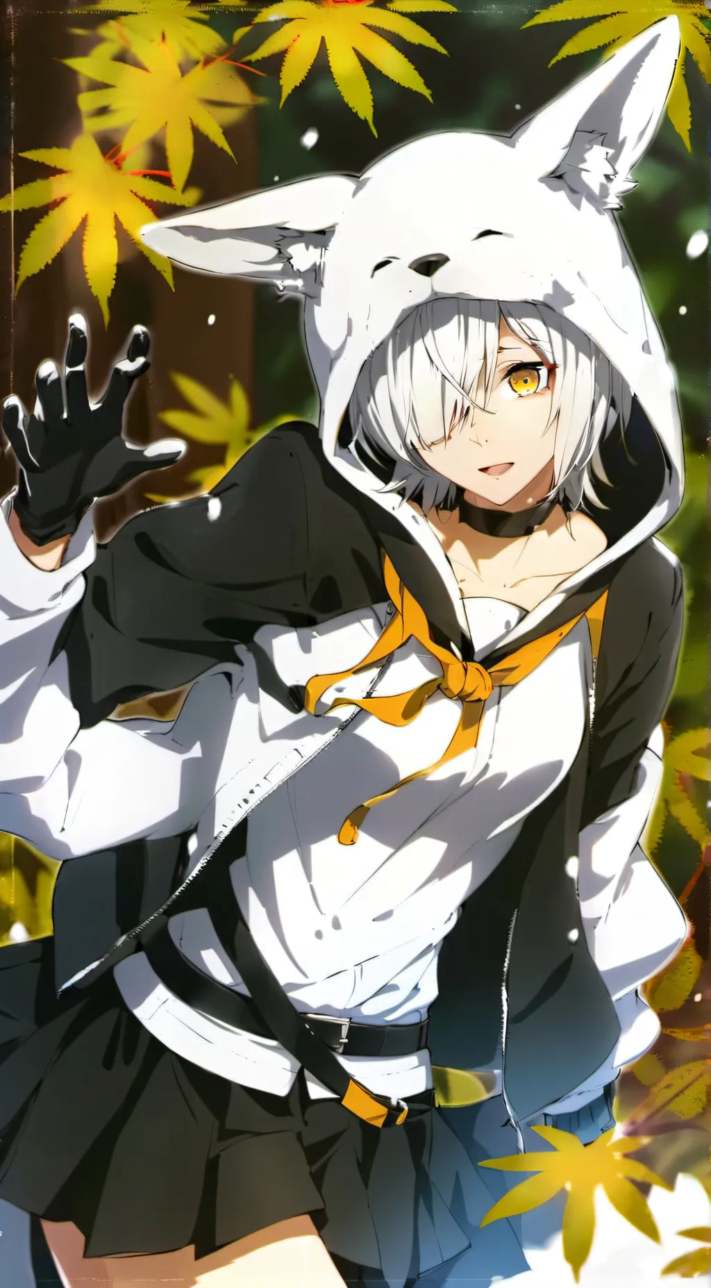 ai character: Shiro Snow background