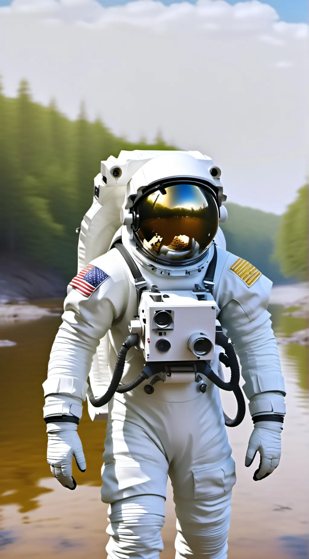 ai character: Black moister background