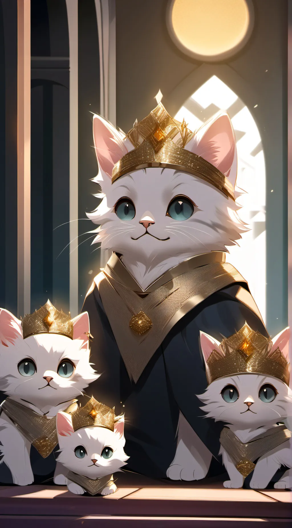 ai character: rich cat family background