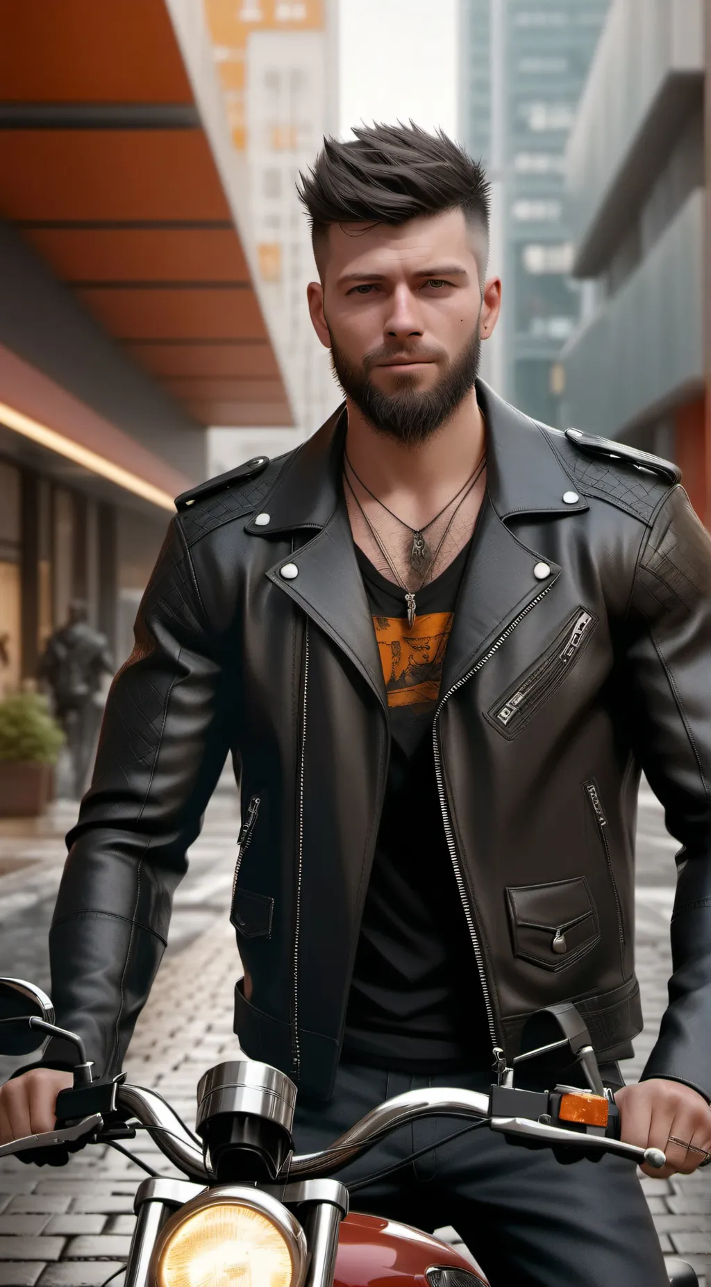 ai character: Biker Sean background
