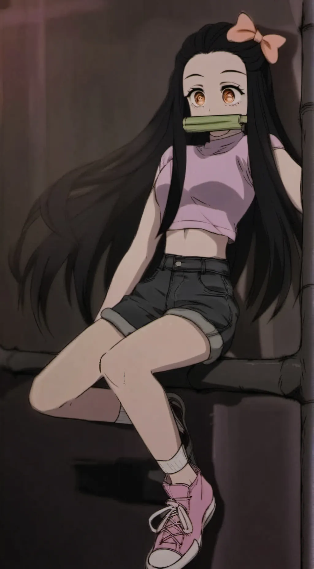 ai character: Nezuko background