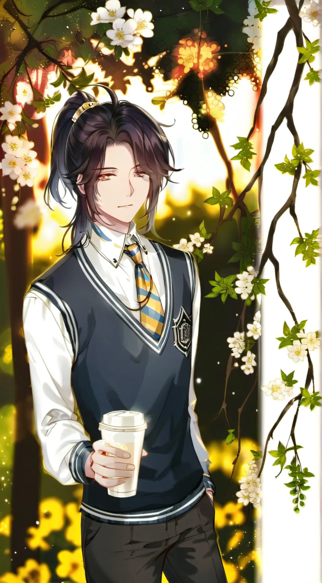 ai character: Callen  background