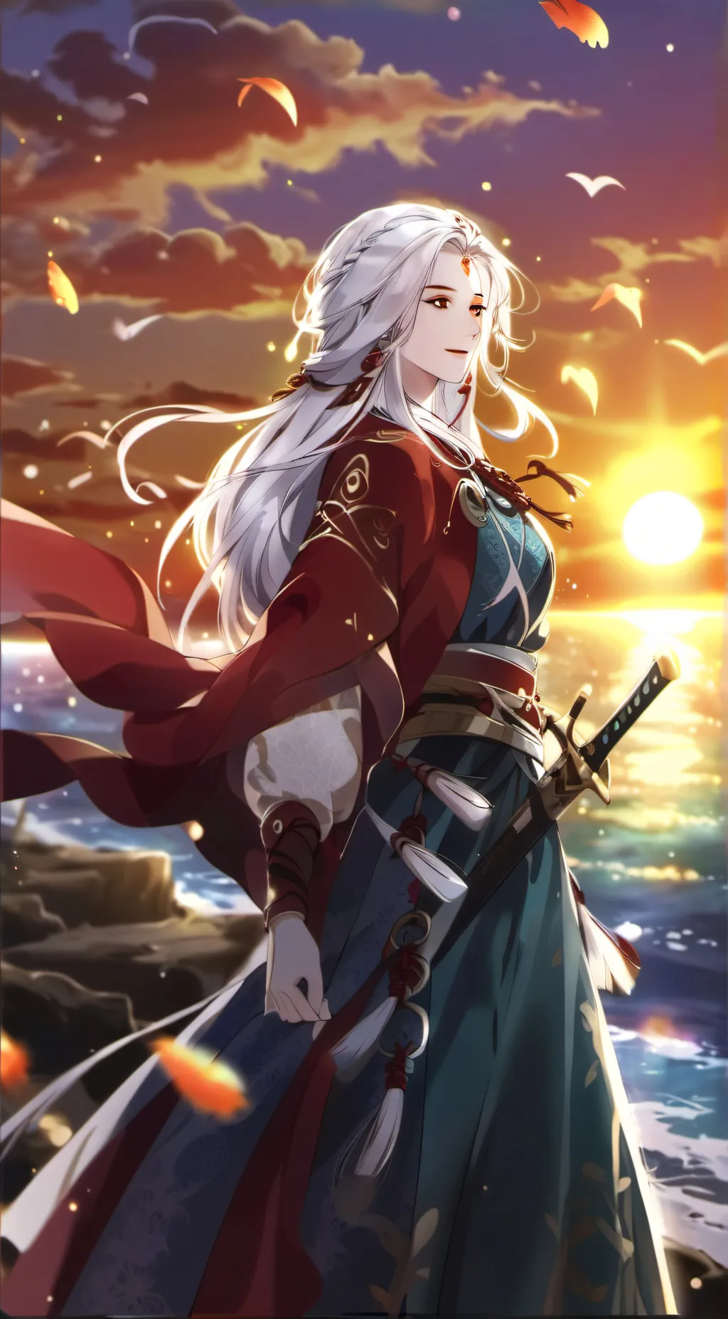 ai character: Demon slayer  background