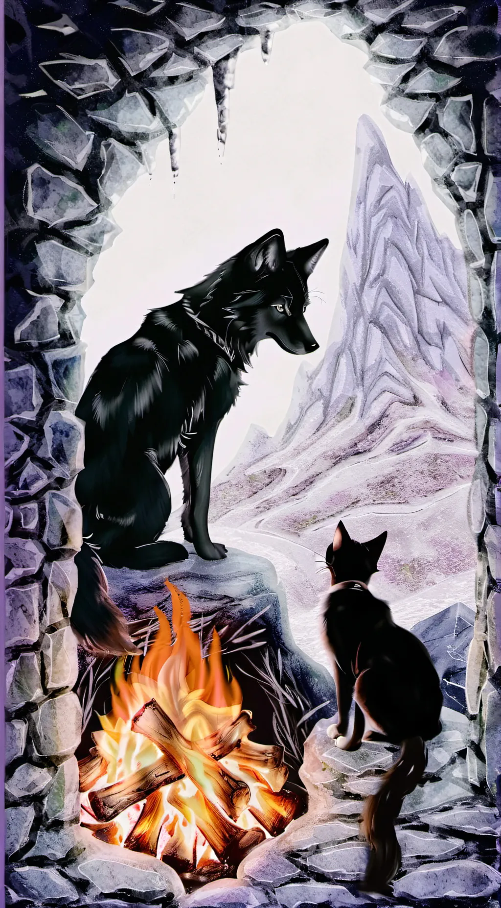 ai character: wolf background