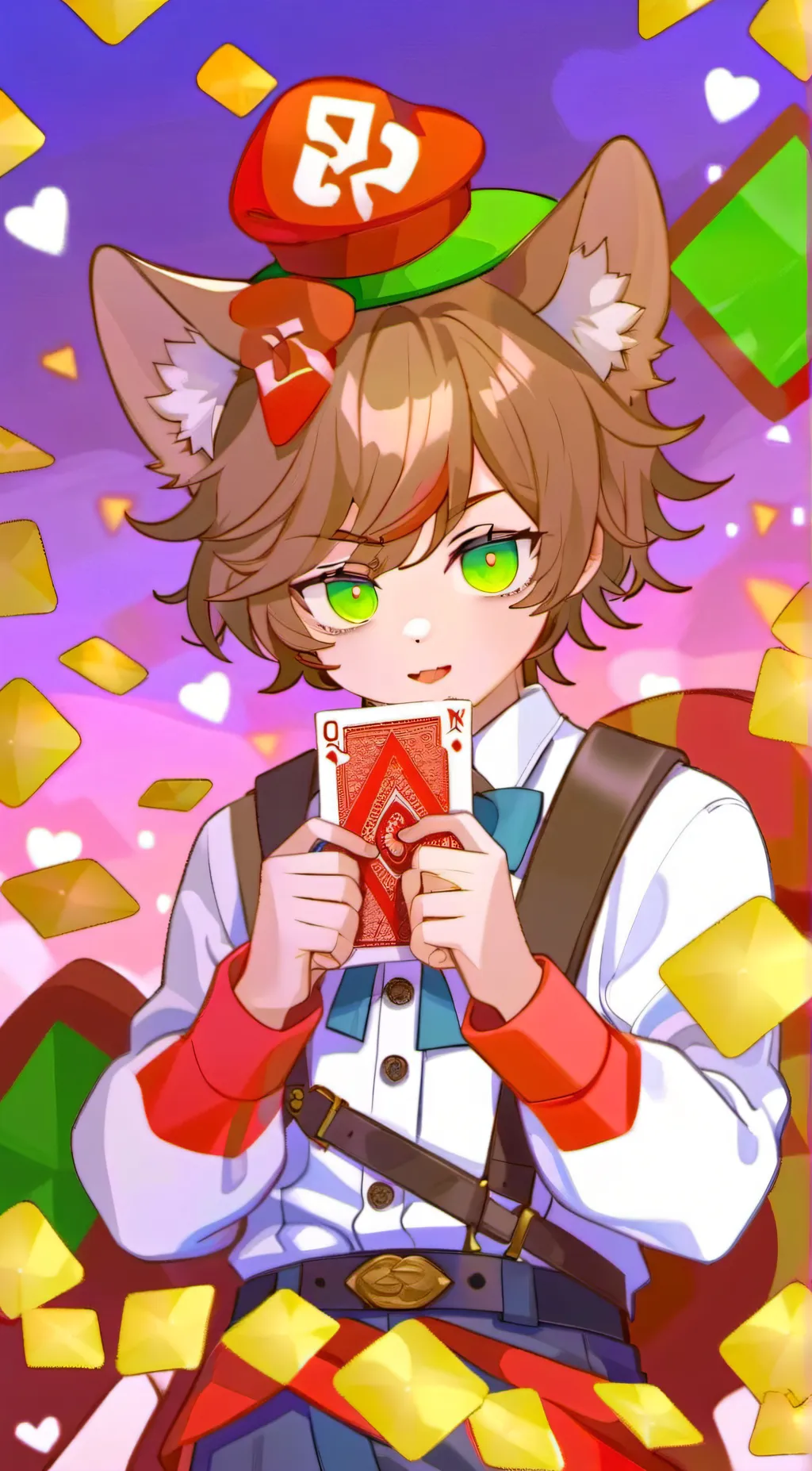 ai character: Little Fox background