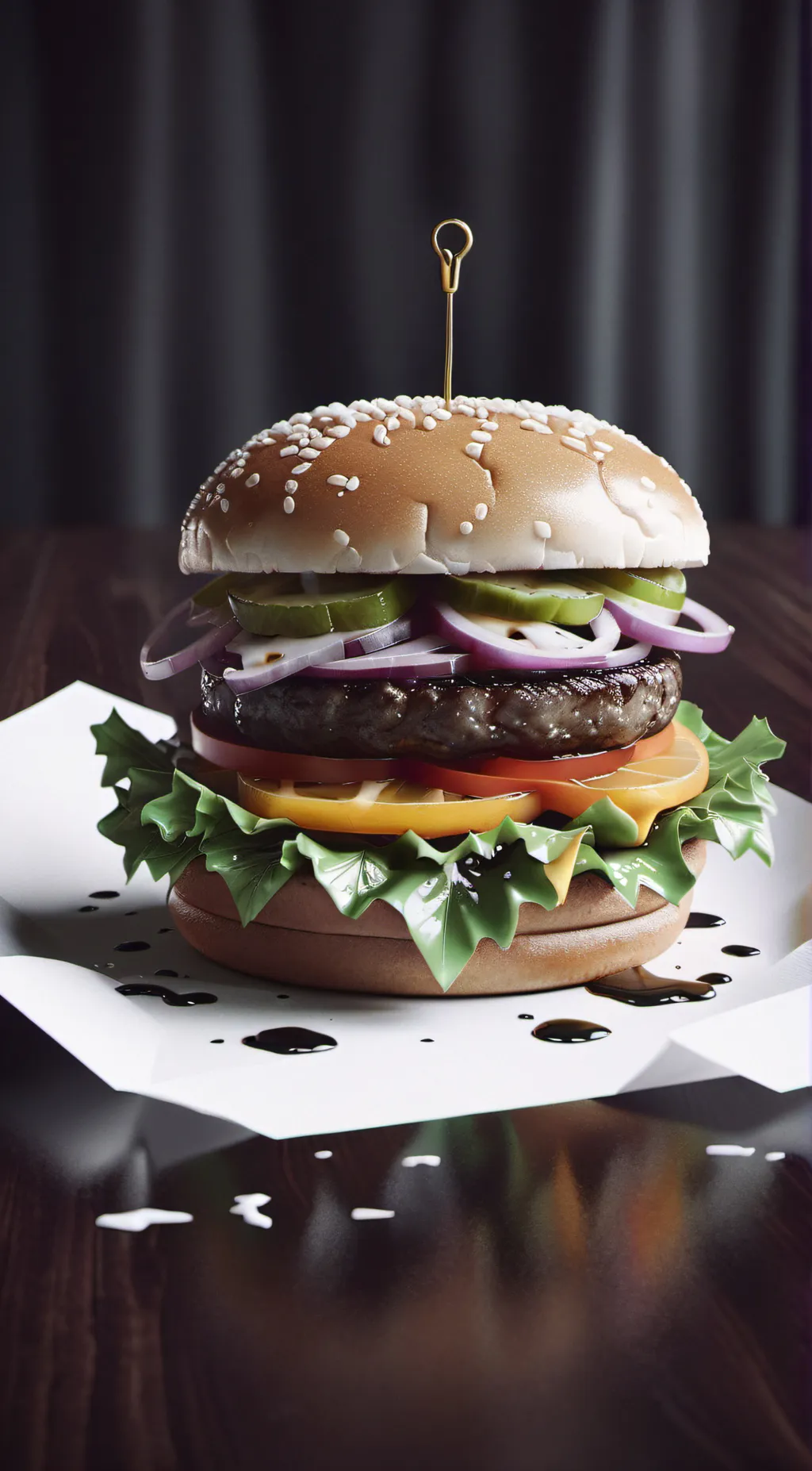 ai character: Hamburger 🍔 background