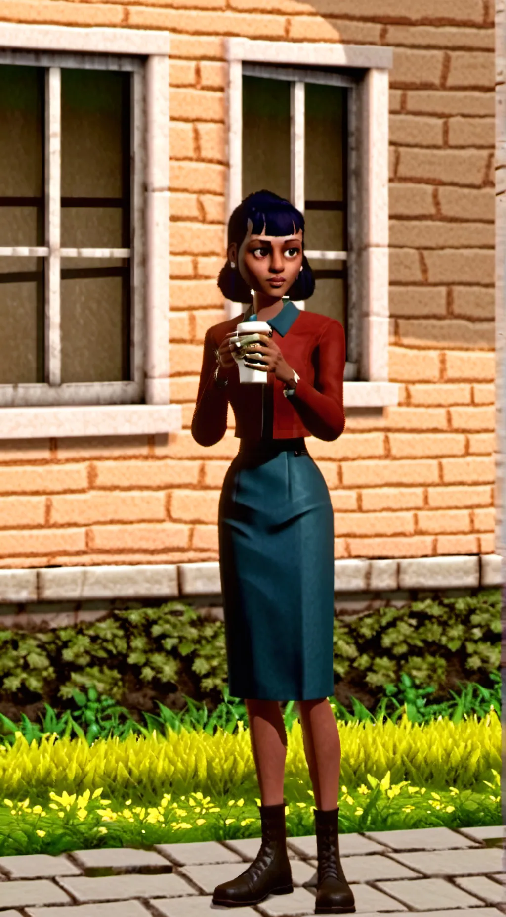 ai character: Belle Daisy-Ton background