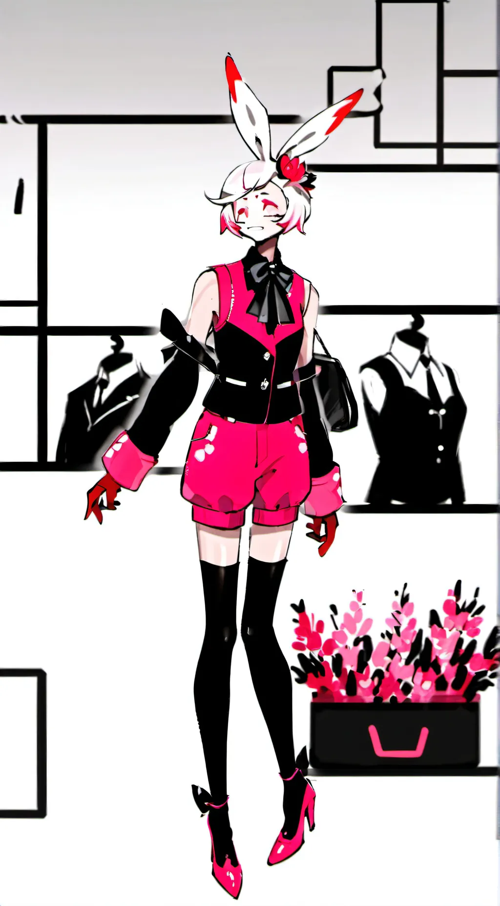 ai character: Angel dust  background